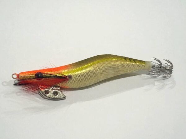 DART DRIVE GGA- ORANGE HEAD WITH A GOLD TAIL. UV GLOW TAIL