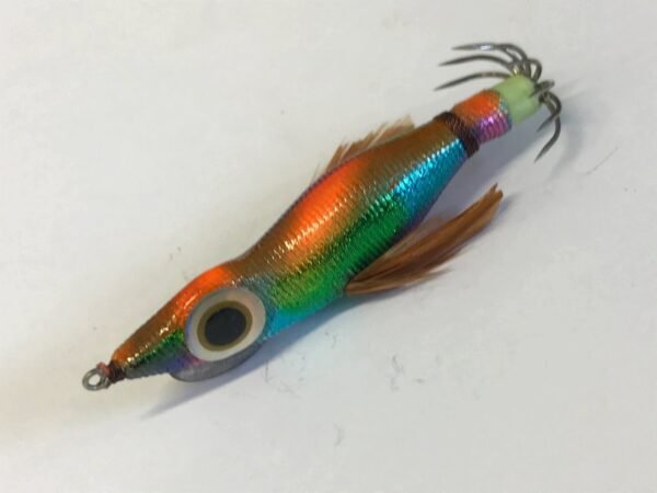 TSURIKEN "SHALLOW" BIG EYE SQUID JIG MULTI COLOUR 45 DEGREE 3.5 SEC PER METRE SINK RATE.